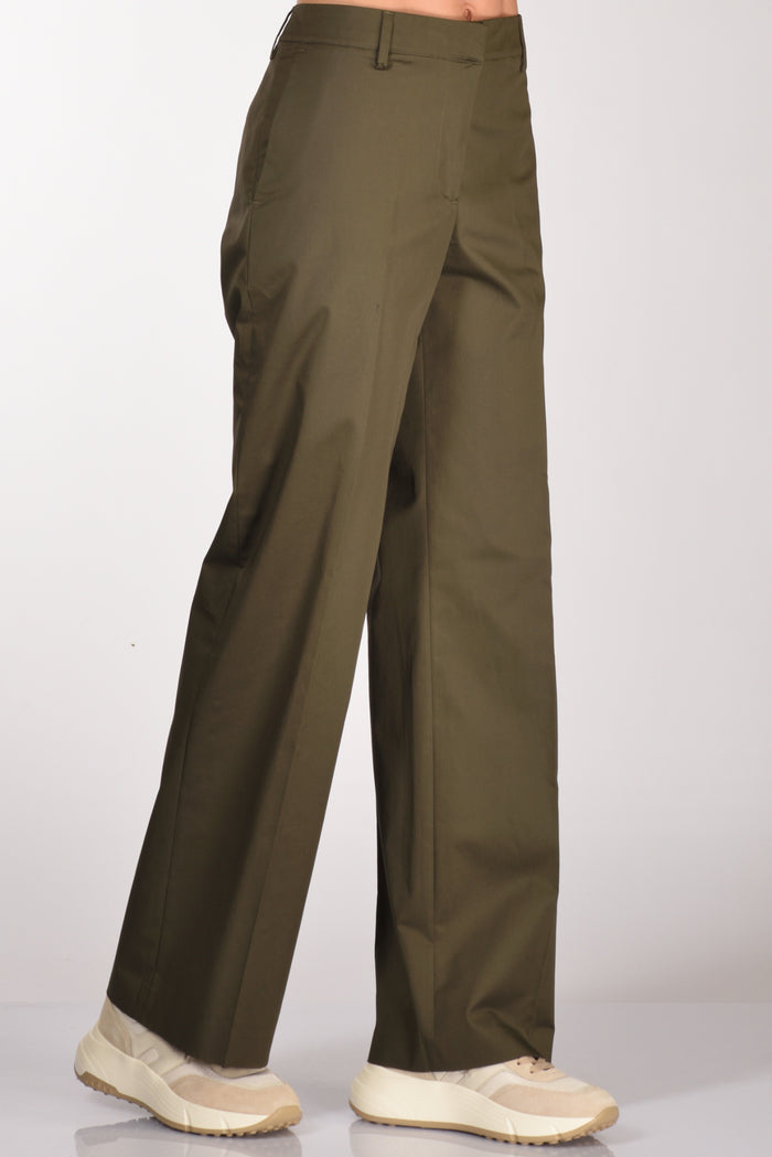 Pt Torino Pantalone Francois Verde Olivo Donna - 1