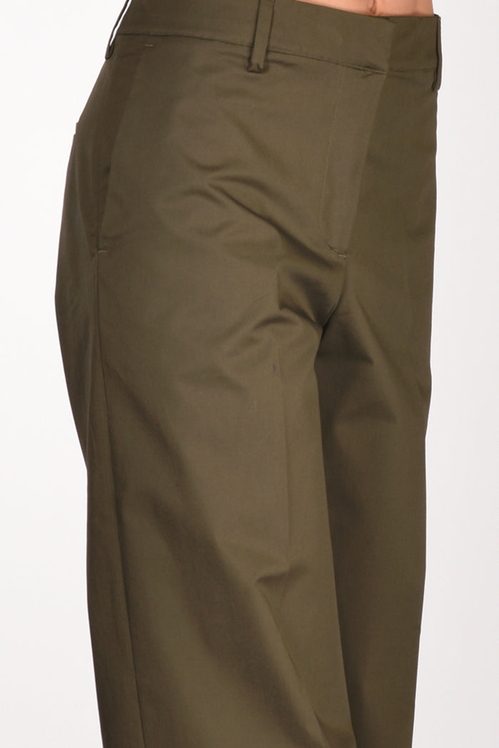 Pt Torino Pantalone Francois Verde Olivo Donna - 5