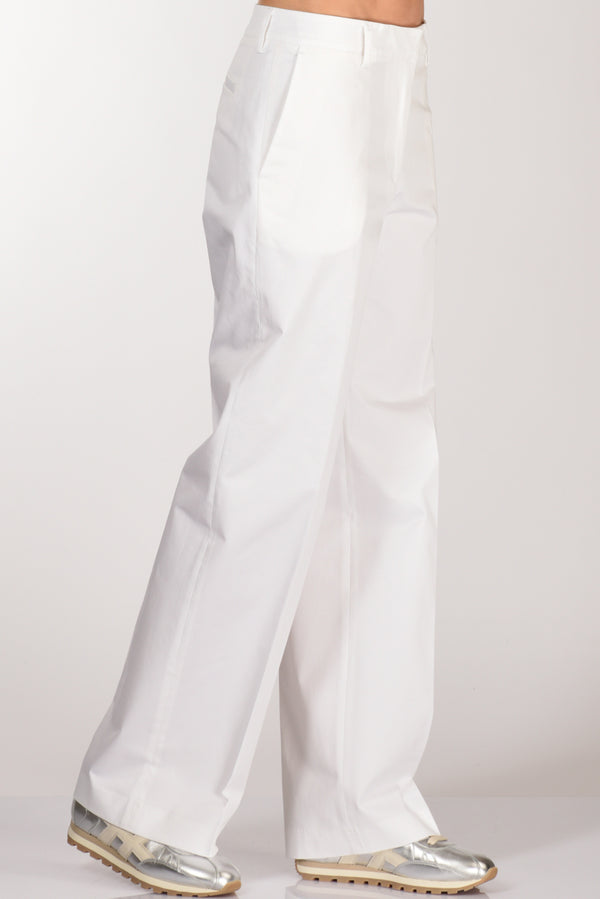Pt Torino Pantalone Francois Bianco Donna