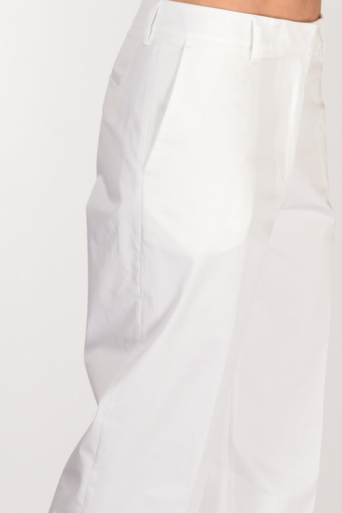 Pt Torino Pantalone Francois Bianco Donna - 4