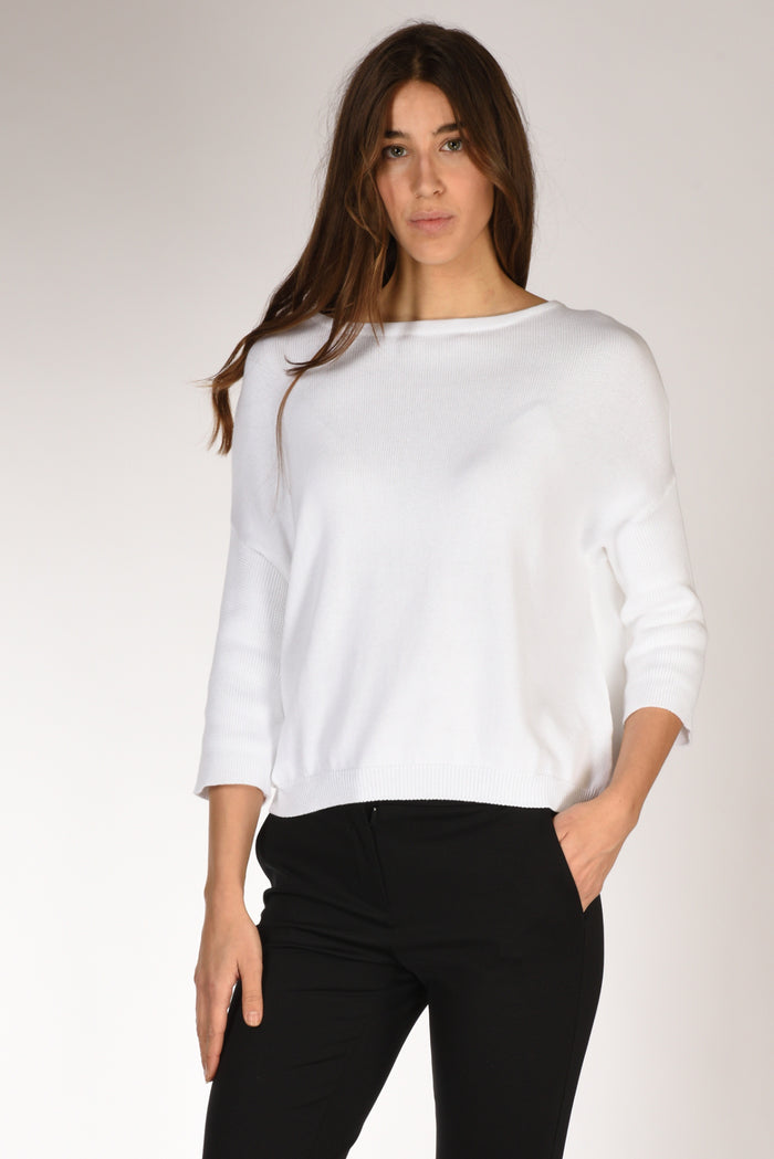 Anne Claire Maglia Bianco Donna - 1