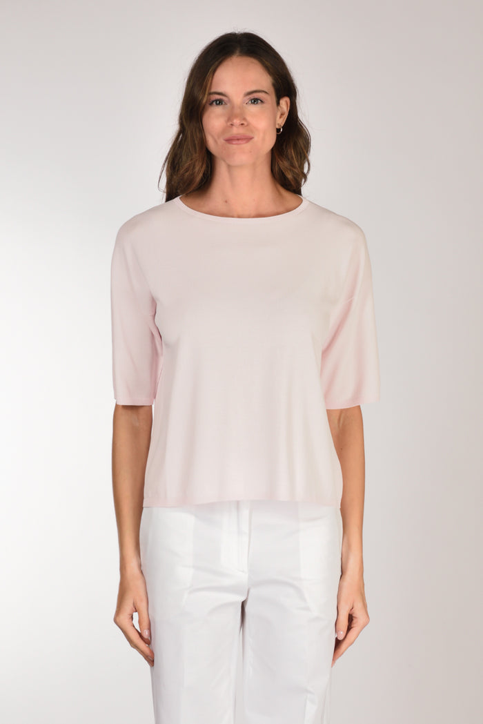 Anne Claire Maglia Girocollo Rosa Donna - 2