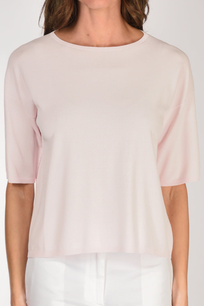 Anne Claire Maglia Girocollo Rosa Donna - 3