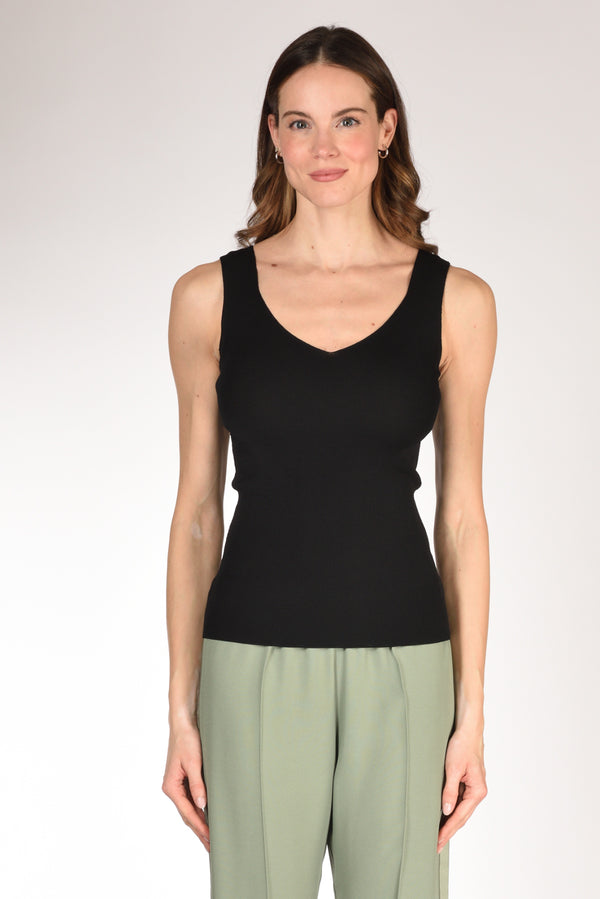 Anne Claire Canotta Maglia Nero Donna-2