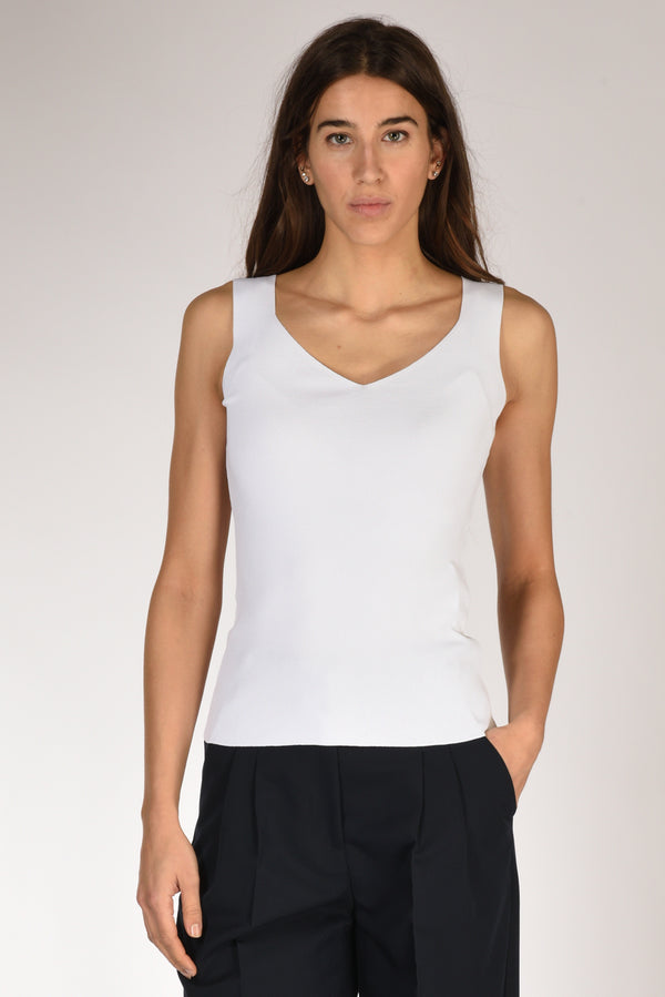 Anne Claire Canotta Maglia Bianco Donna