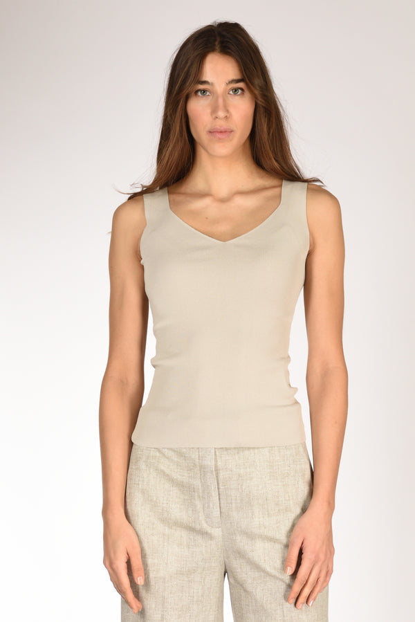 Anne Claire Canotta Maglia Beige Donna-2
