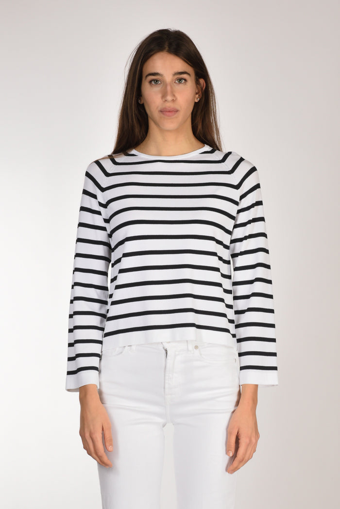 Anne Claire Maglia Rigata Nero/bianco Donna - 2