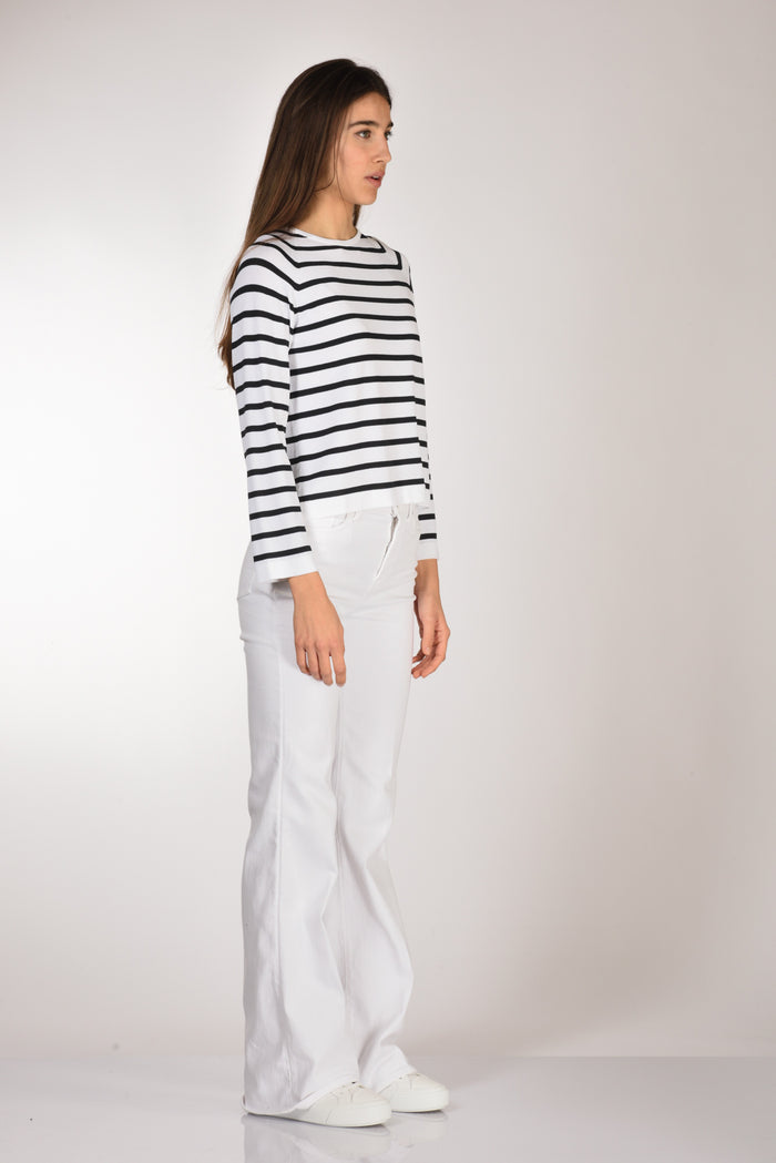 Anne Claire Maglia Rigata Nero/bianco Donna - 4