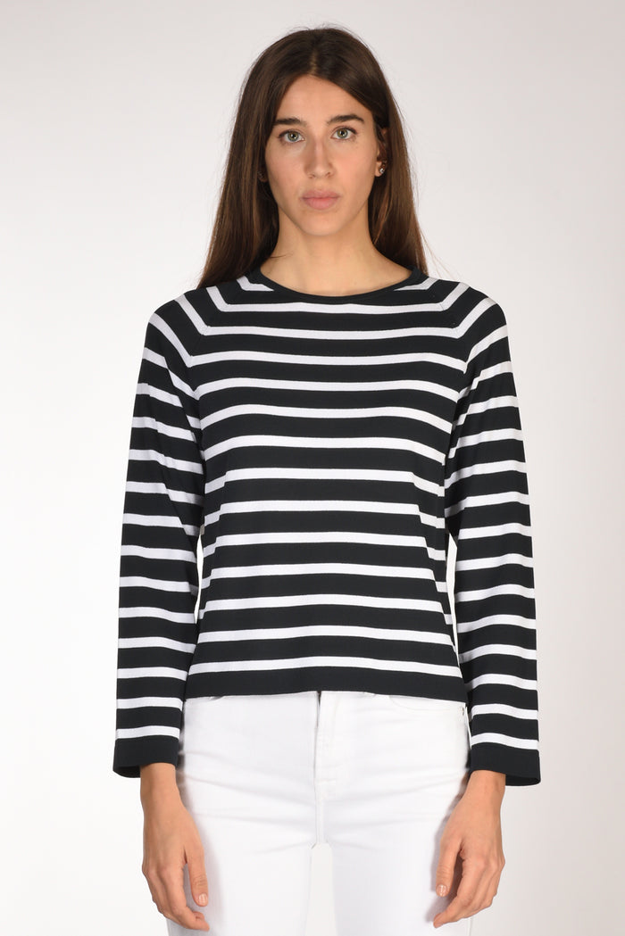 Anne Claire Maglia Rigata Blu/bianco Donna - 2