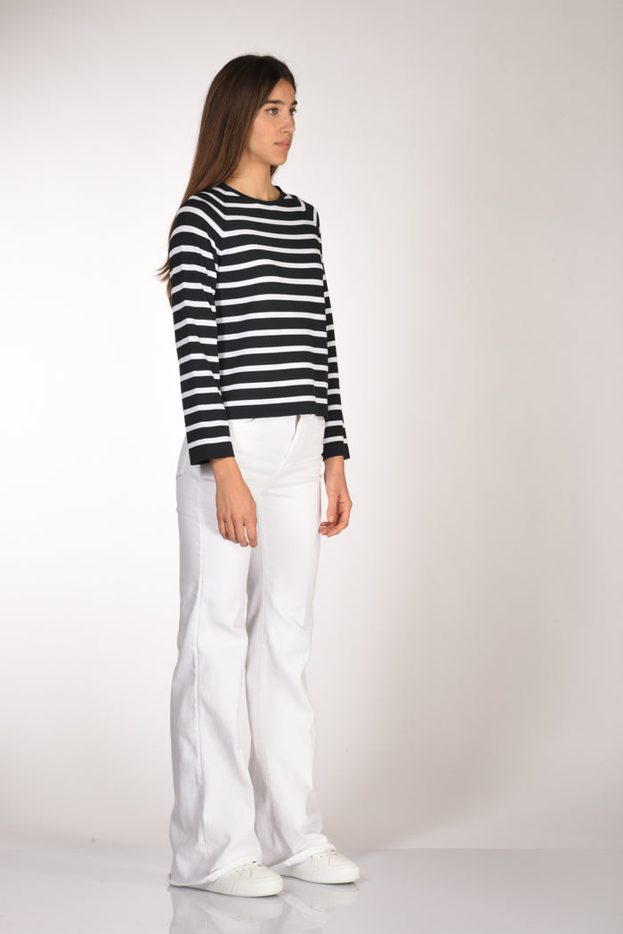 Anne Claire Maglia Rigata Blu/bianco Donna - 4