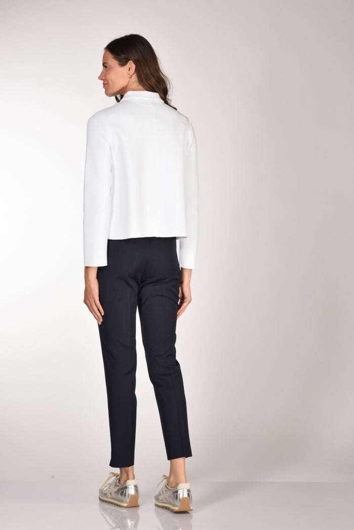 Base Milano Giacca Maglia Bianco Donna - 5