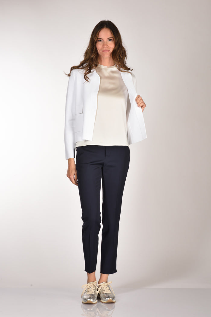 Base Milano Giacca Maglia Bianco Donna - 6