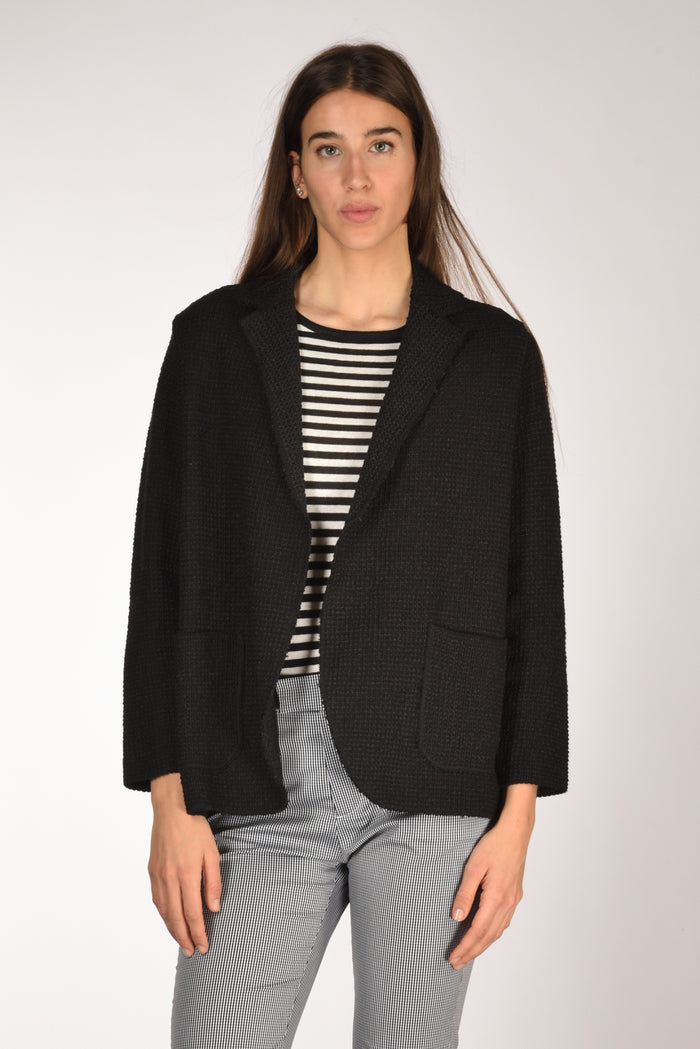 Base Milano Giacca Over Nero Donna - 1