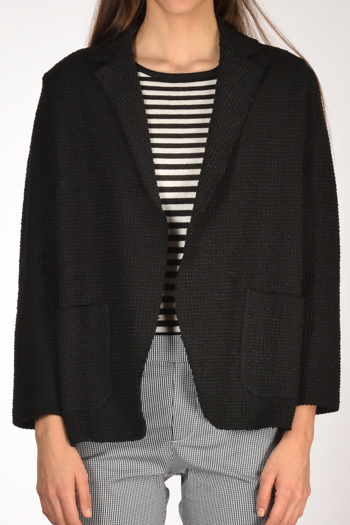 Base Milano Giacca Over Nero Donna - 3