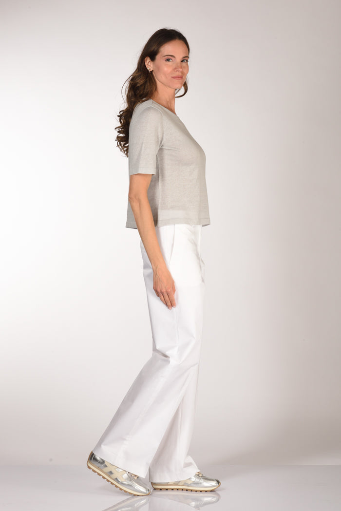 Base Milano Maglia Over Grigio Donna - 4