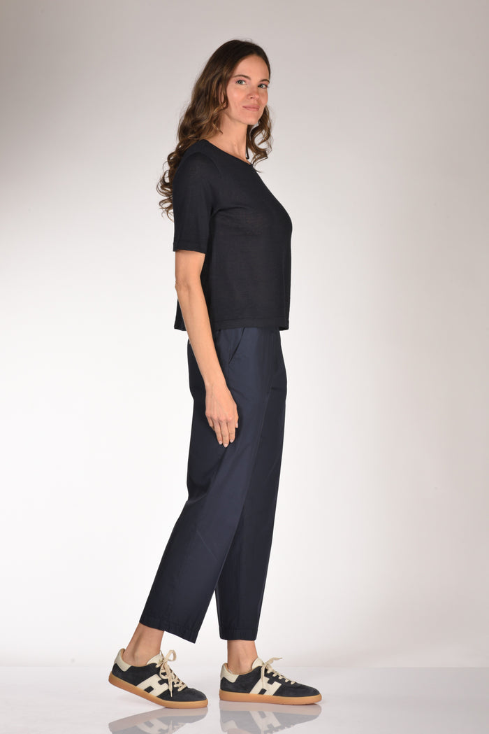 Base Milano Maglia Over Blu Donna - 4