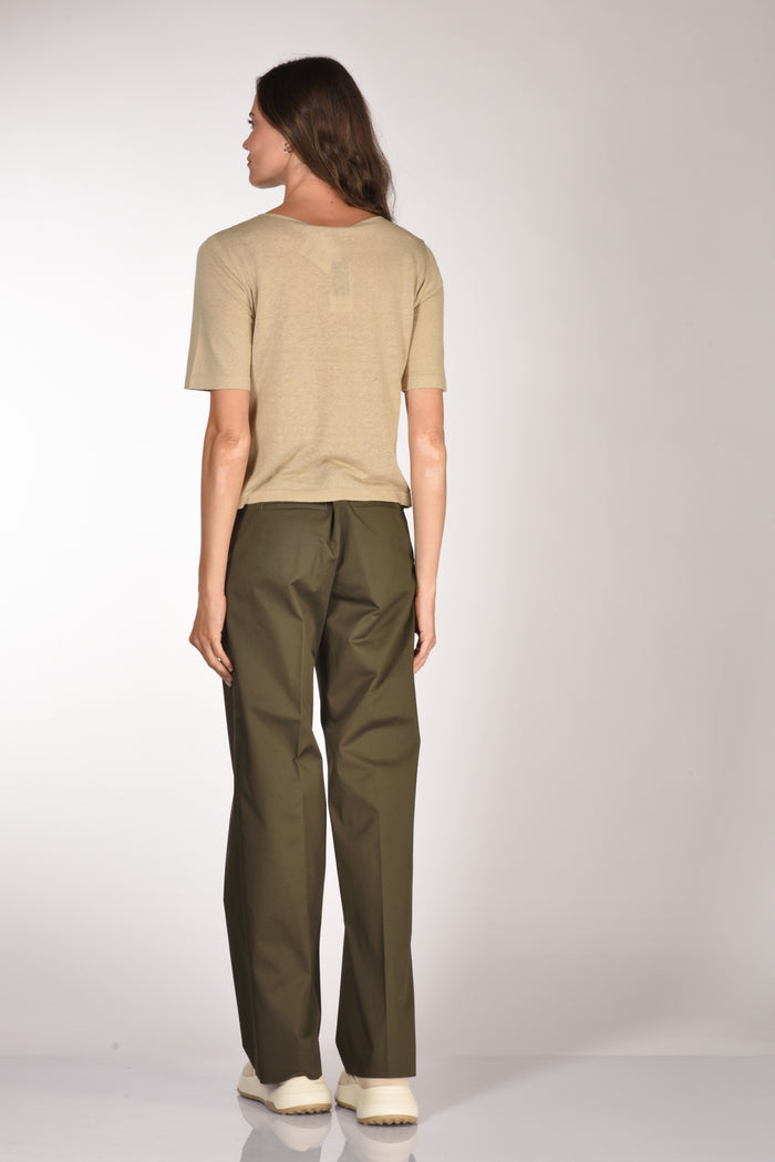 Base Milano Maglia Over Beige Donna - 5