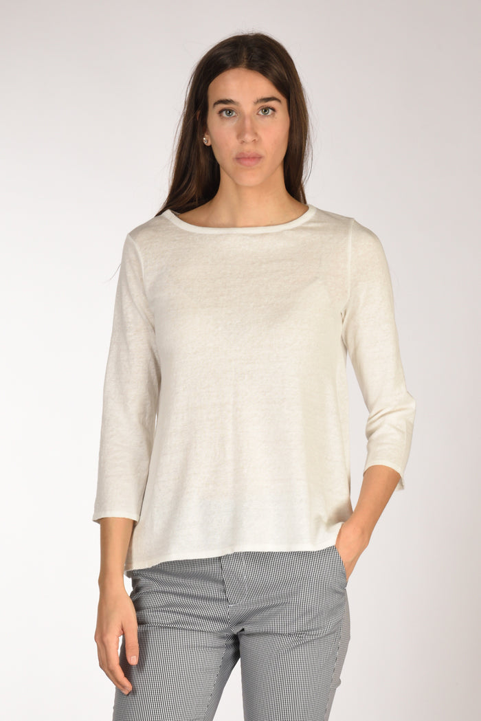 Base Milano Maglia M.3/4 Bianco Naturale Donna - 1