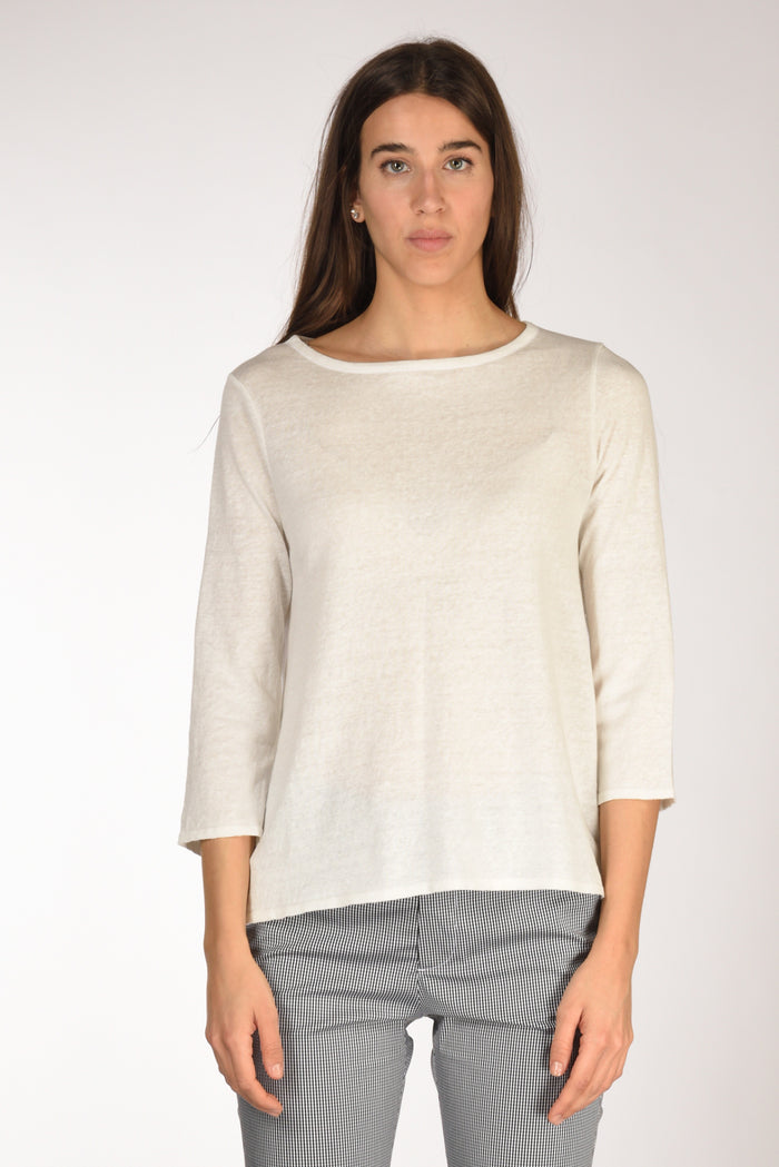 Base Milano Maglia M.3/4 Bianco Naturale Donna - 2