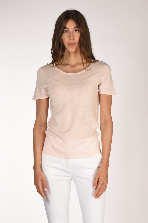 Base Milano Tshirt Mm Rosa Donna-2