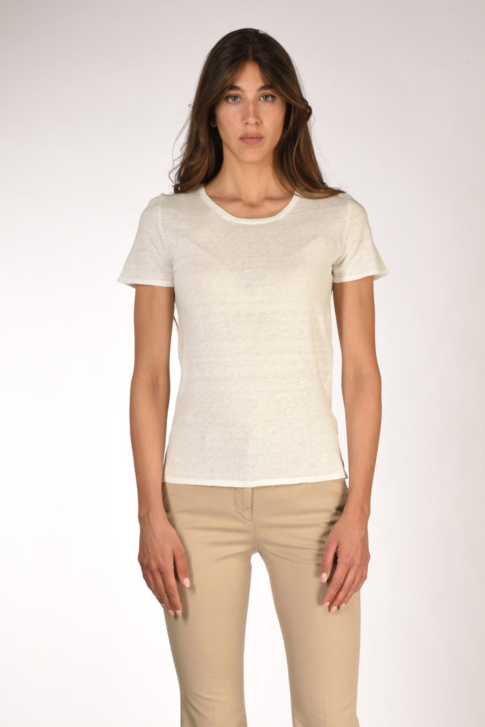 Base Milano Tshirt Mm Bianco Naturale Donna - 2