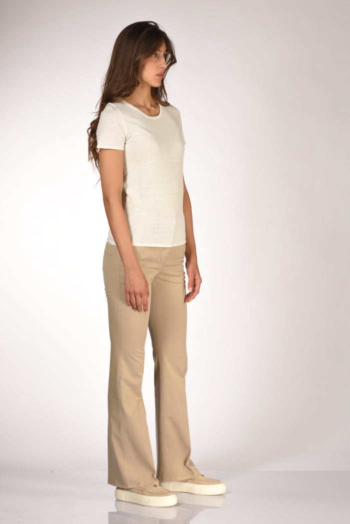 Base Milano Tshirt Mm Bianco Naturale Donna - 4