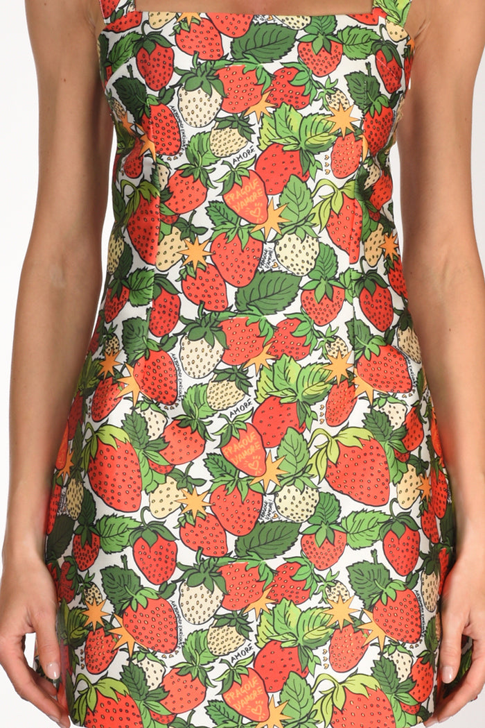 Alessandro Enriquez Abito Stampato Rosso/verde/bianco Donna - 3