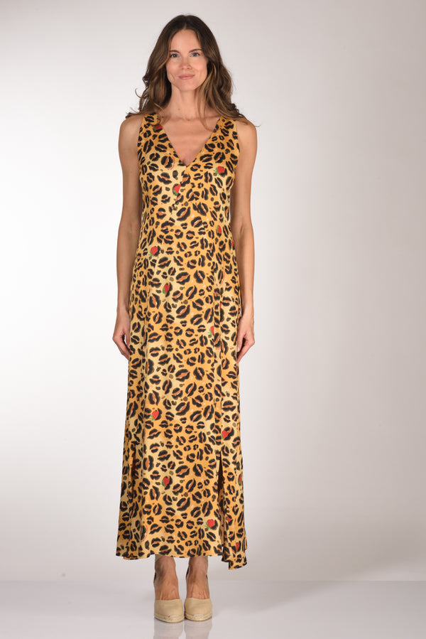 Alessandro Enriquez Abito Stampato Beige/marrone Donna-2