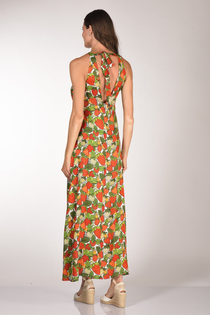 Alessandro Enriquez Abito Stampato Rosso/verde/bianco Donna - 5