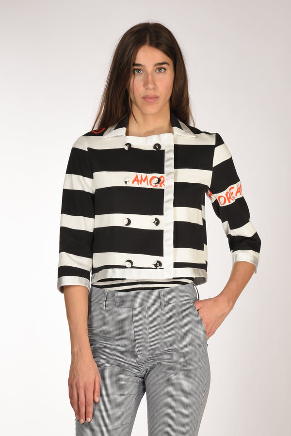 Alessandro Enriquez Giacca Nero/bianco/rosso Donna