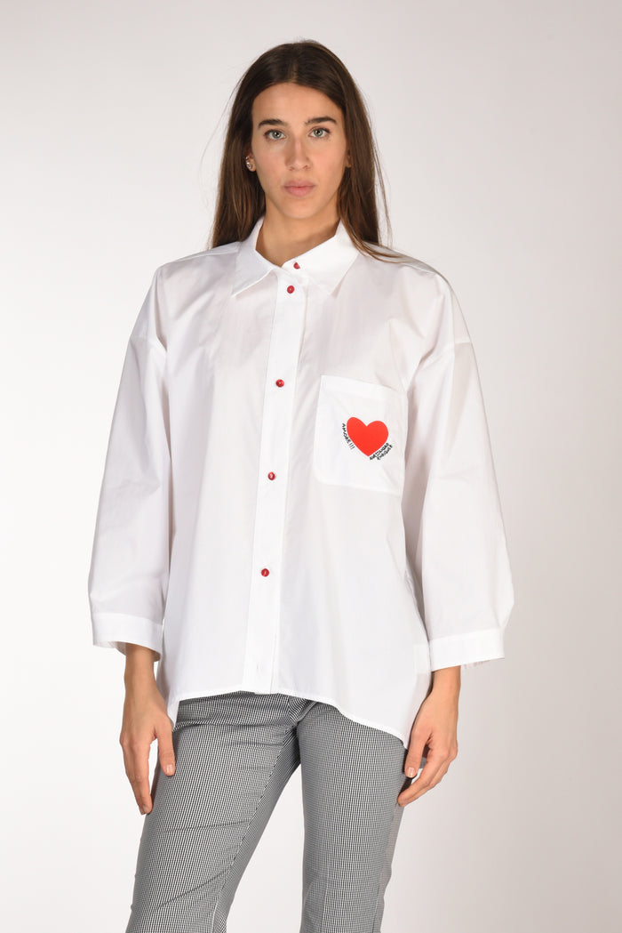 Alessandro Enriquez Camicia Over Bianco Donna - 1