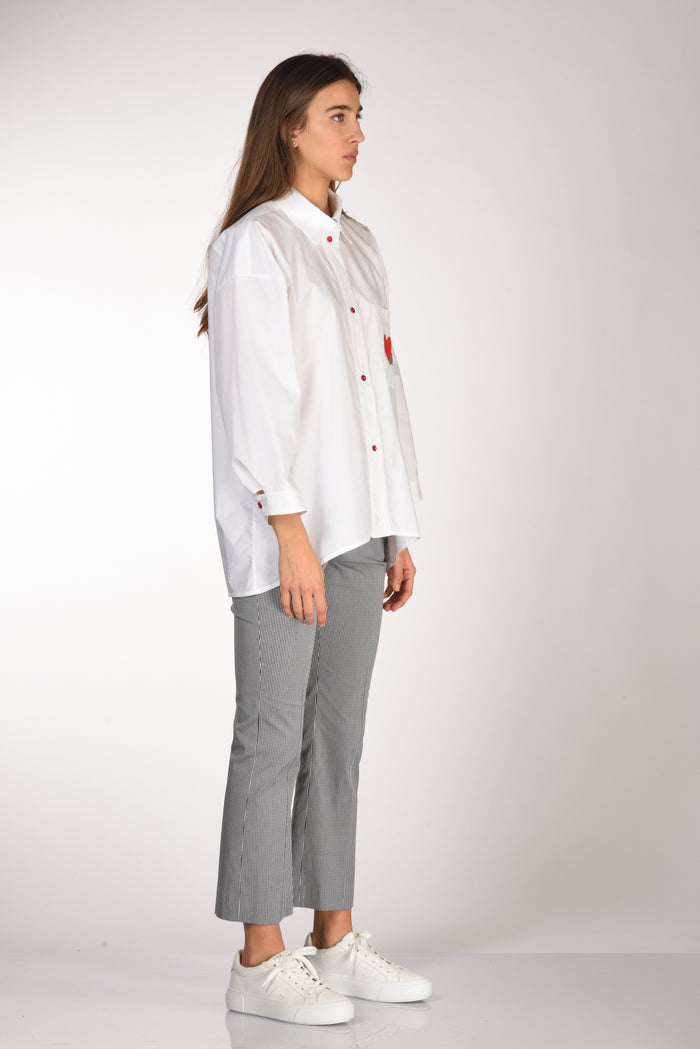 Alessandro Enriquez Camicia Over Bianco Donna - 4