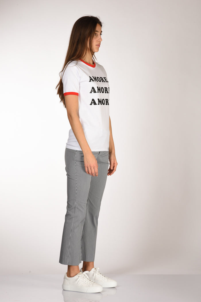 Alessandro Enriquez Tshirt Stampa Bianco/nero/rosso Donna - 4