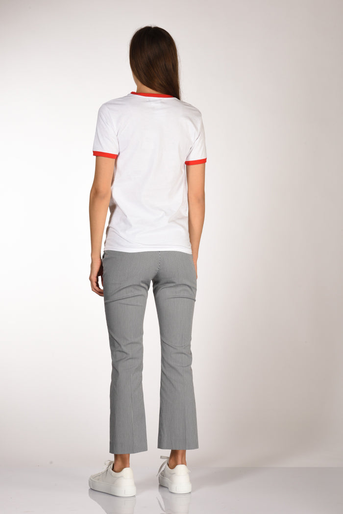 Alessandro Enriquez Tshirt Stampa Bianco/nero/rosso Donna - 5