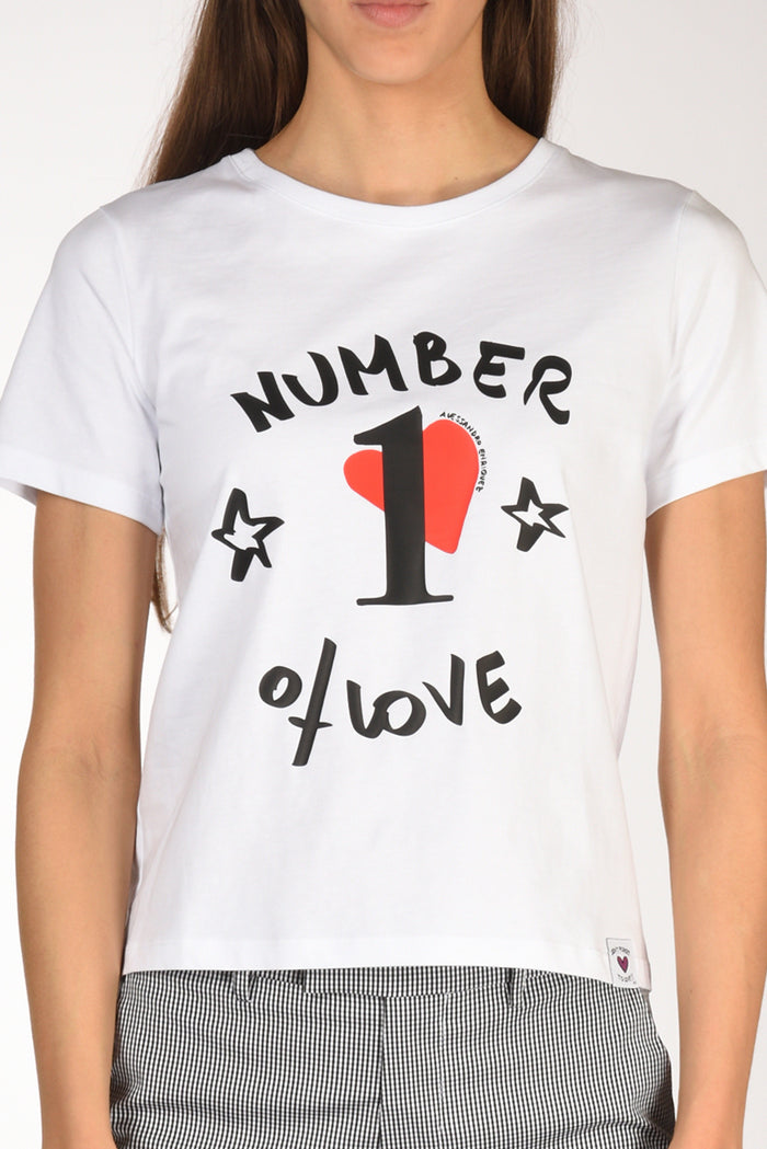 Alessandro Enriquez Tshirt Stampa Bianco/nero/rosso Donna - 3