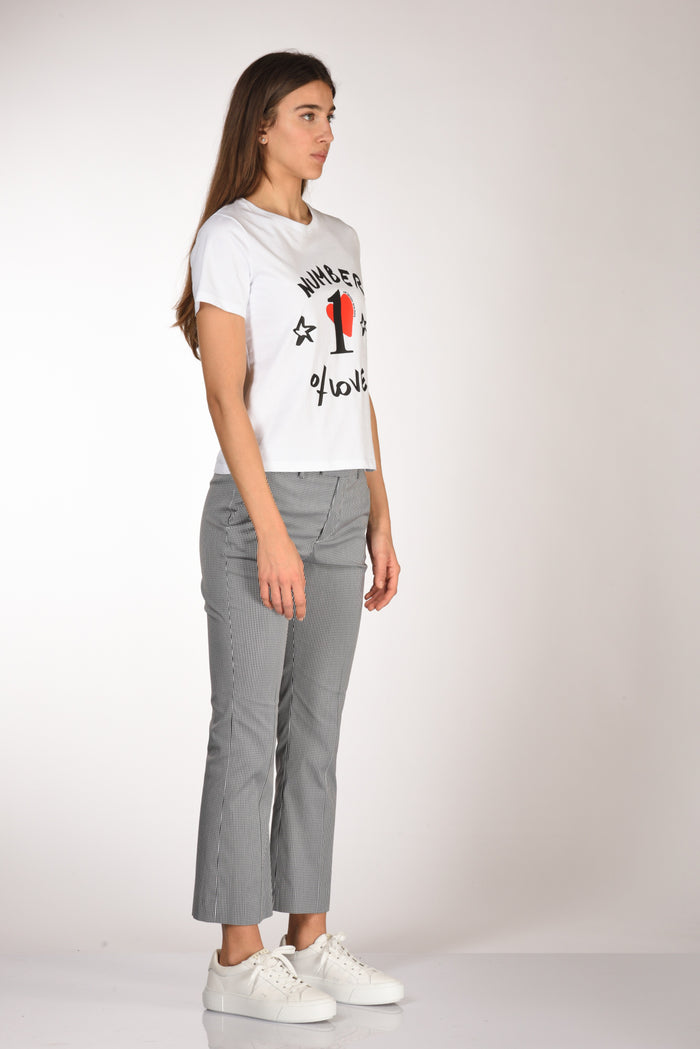 Alessandro Enriquez Tshirt Stampa Bianco/nero/rosso Donna - 4