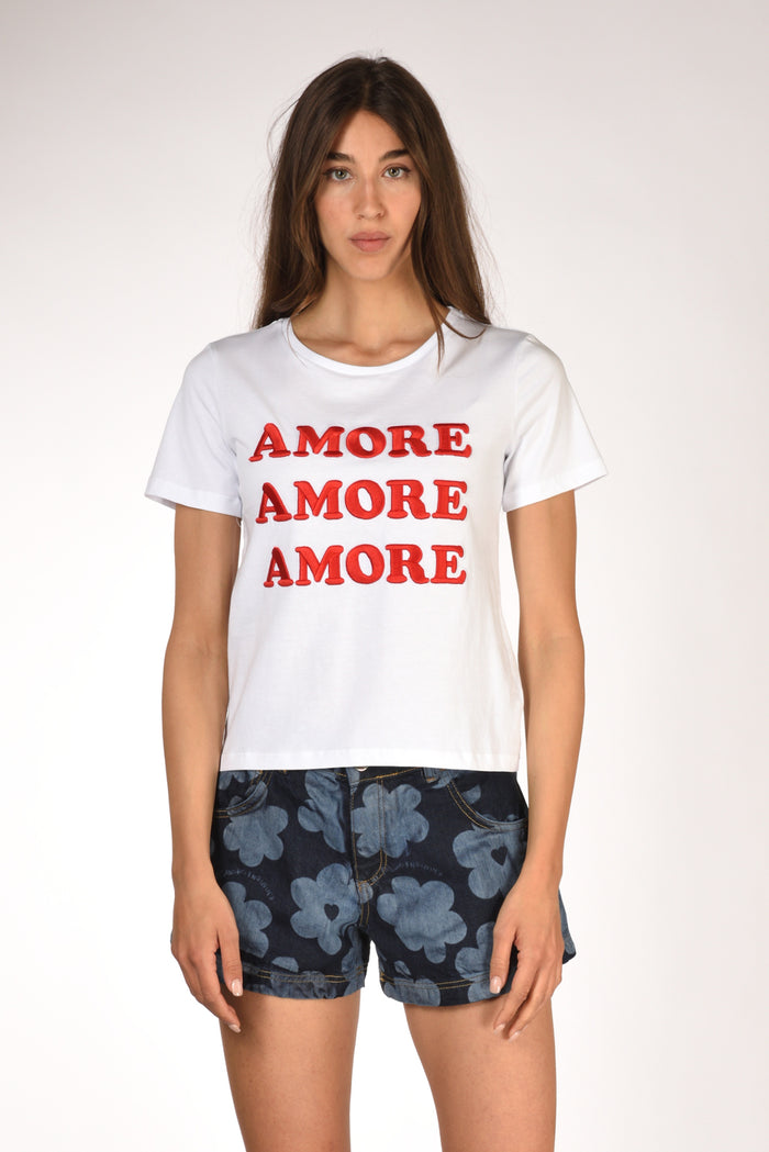Alessandro Enriquez Tshirt Bianco/rosso Donna - 2