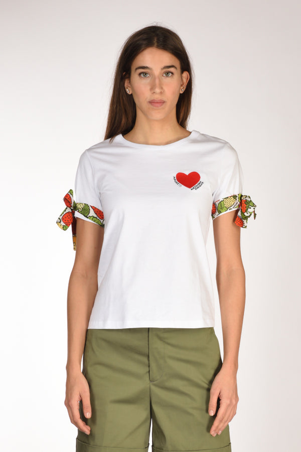 Alessandro Enriquez Tshirt Stampa Bianco/rosso Donna-2