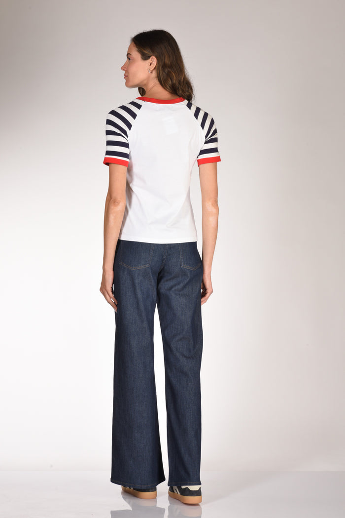 Alessandro Enriquez Tshirt Stampa Bianco/nero/rosso Donna - 5