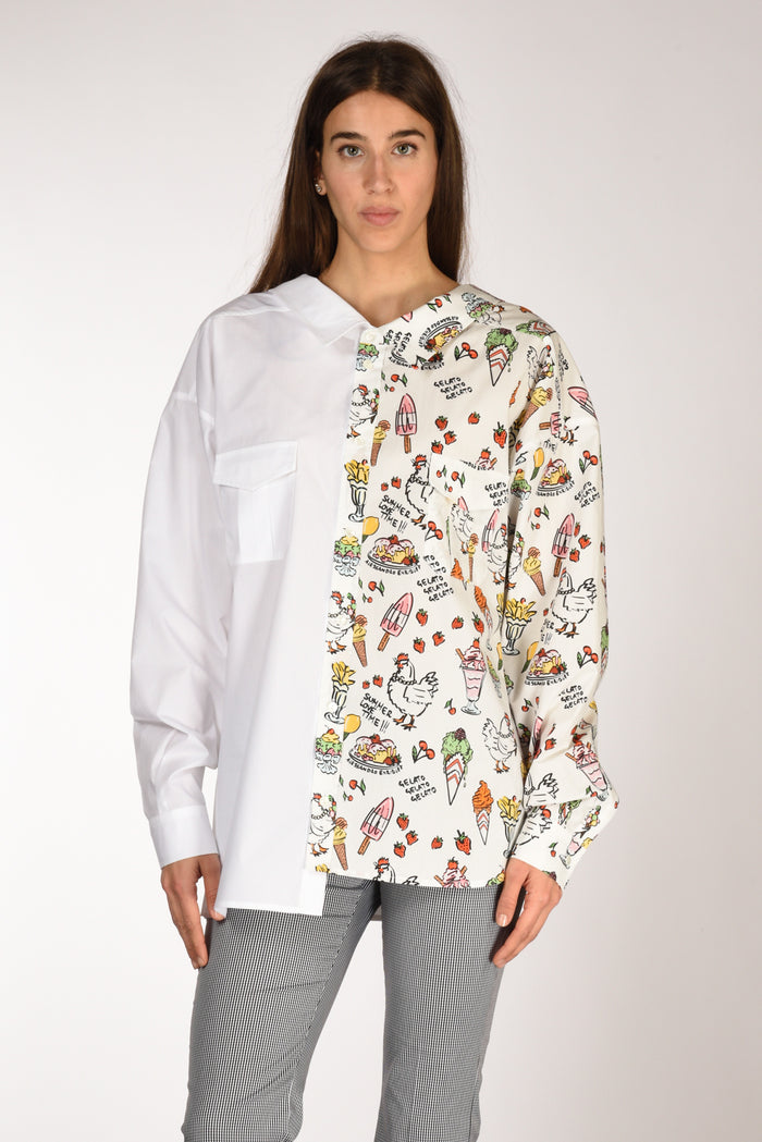 Alessandro Enriquez Camicia Stampa Bianco/multicolor Donna - 1