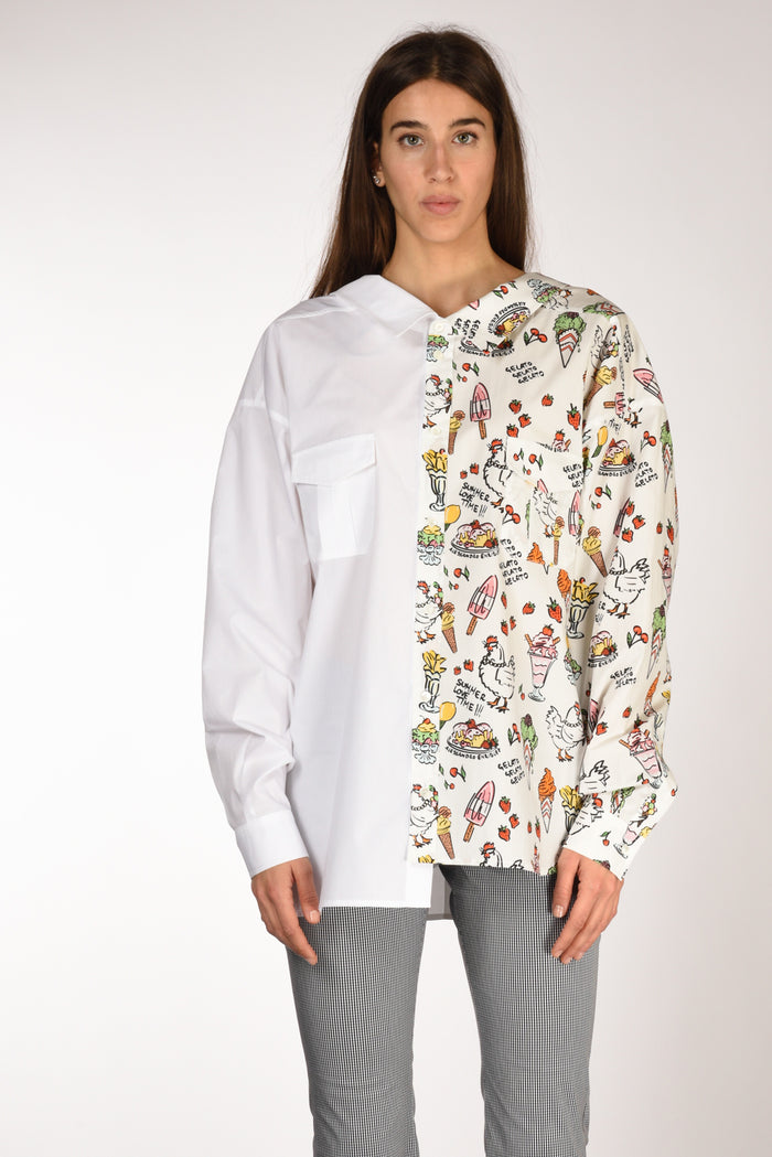 Alessandro Enriquez Camicia Stampa Bianco/multicolor Donna - 2