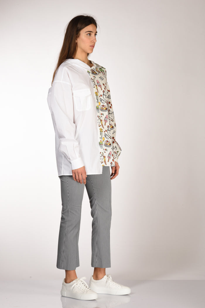 Alessandro Enriquez Camicia Stampa Bianco/multicolor Donna - 4