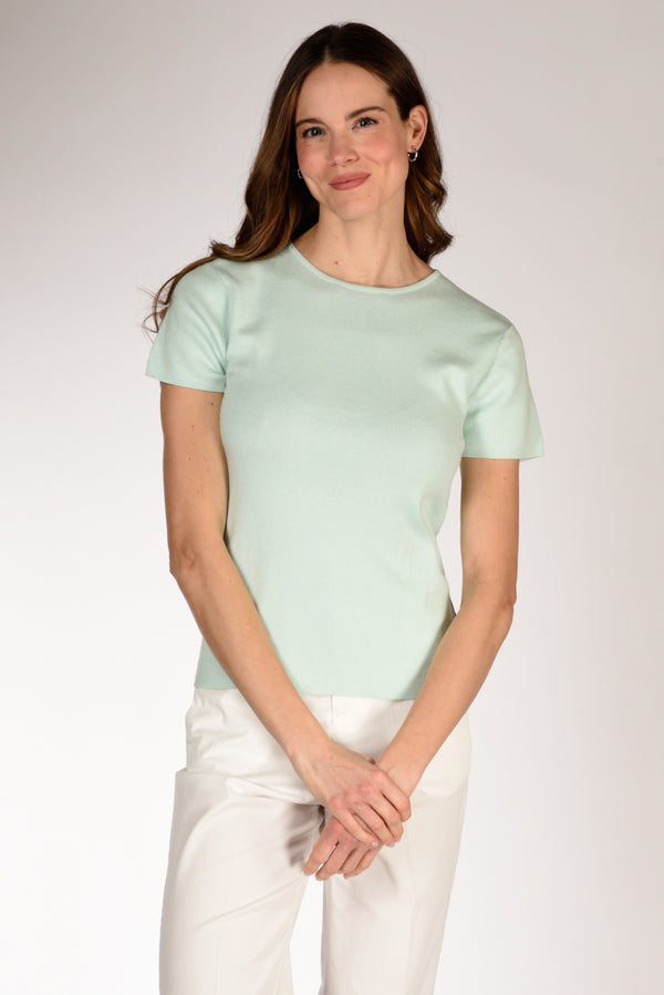 Allude Tshirt Maglia Azzurro Donna