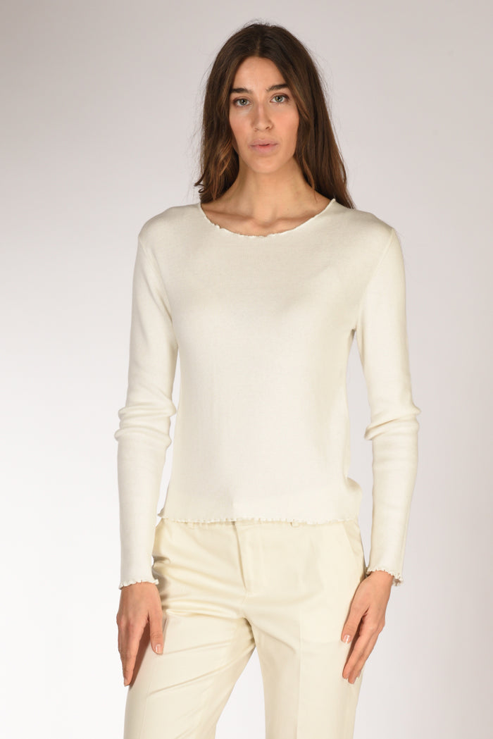 Allude Maglia S. Barca Bianco Donna - 1