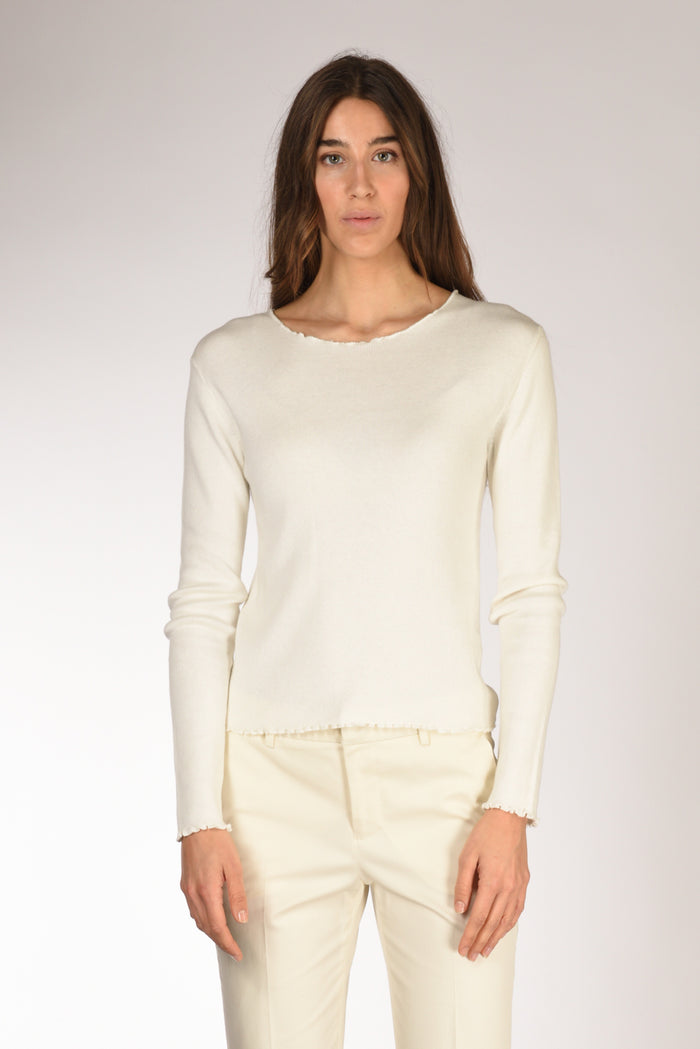 Allude Maglia S. Barca Bianco Donna - 2