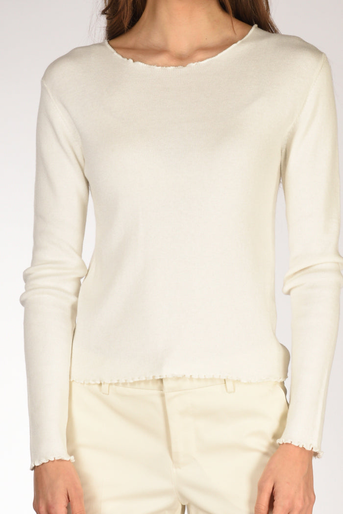 Allude Maglia S. Barca Bianco Donna - 3