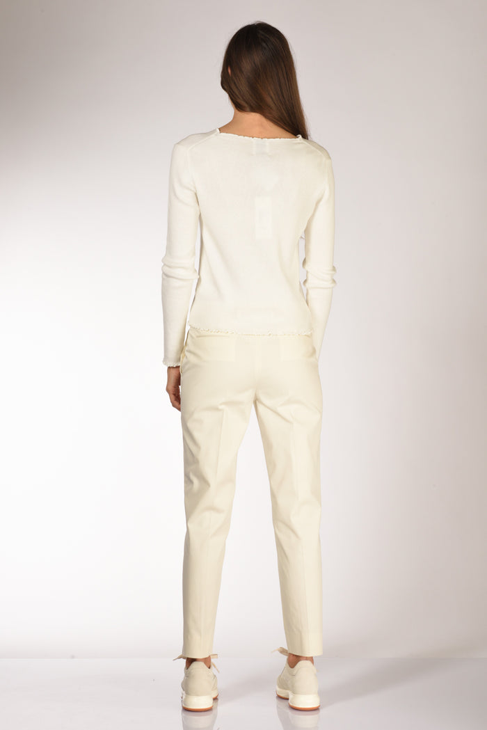 Allude Maglia S. Barca Bianco Donna - 5