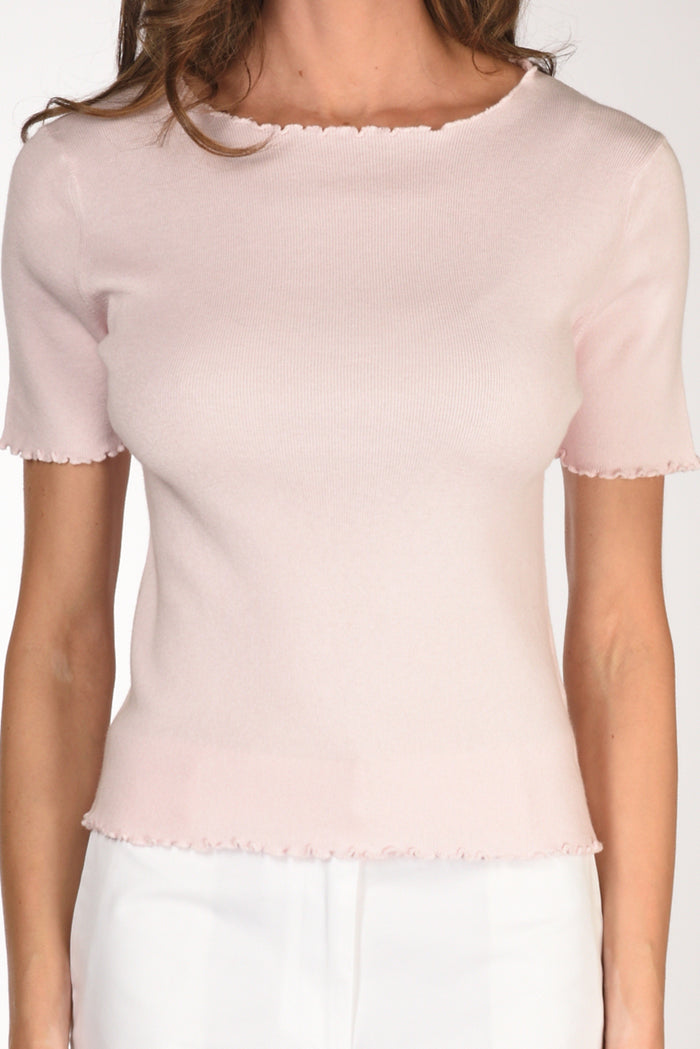 Allude Tshirt Maglia Rosa Donna - 3