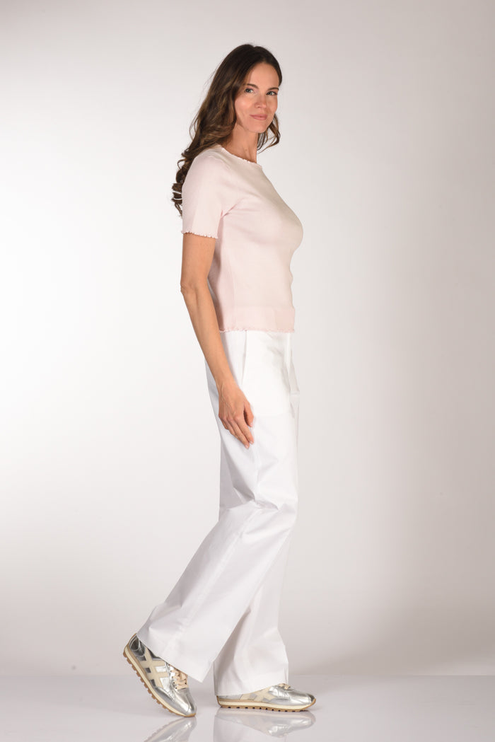 Allude Tshirt Maglia Rosa Donna - 4