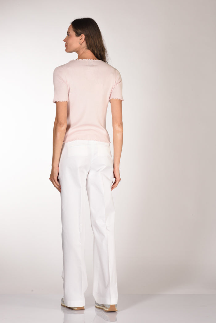 Allude Tshirt Maglia Rosa Donna - 5